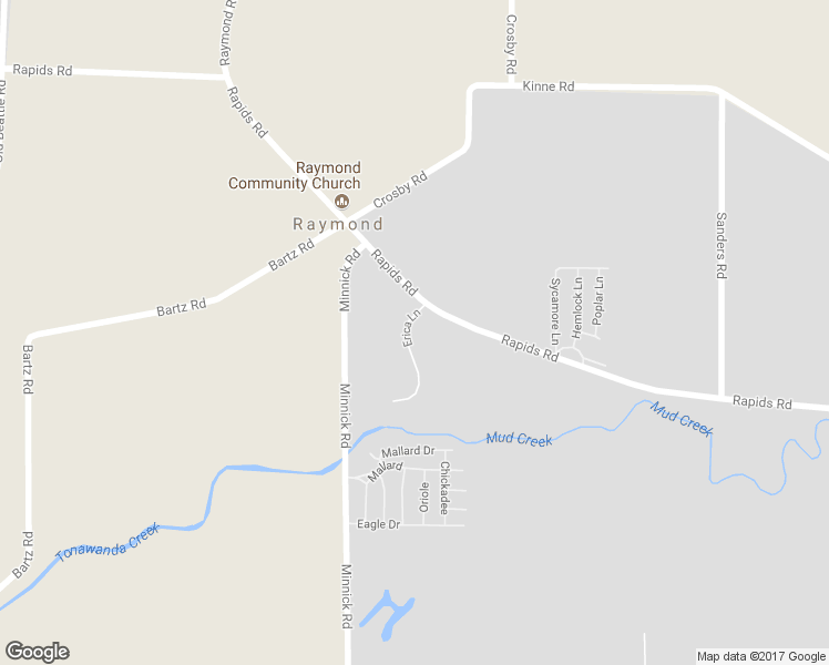 map of restaurants, bars, coffee shops, grocery stores, and more near 6803 Erica Lane in Lockport