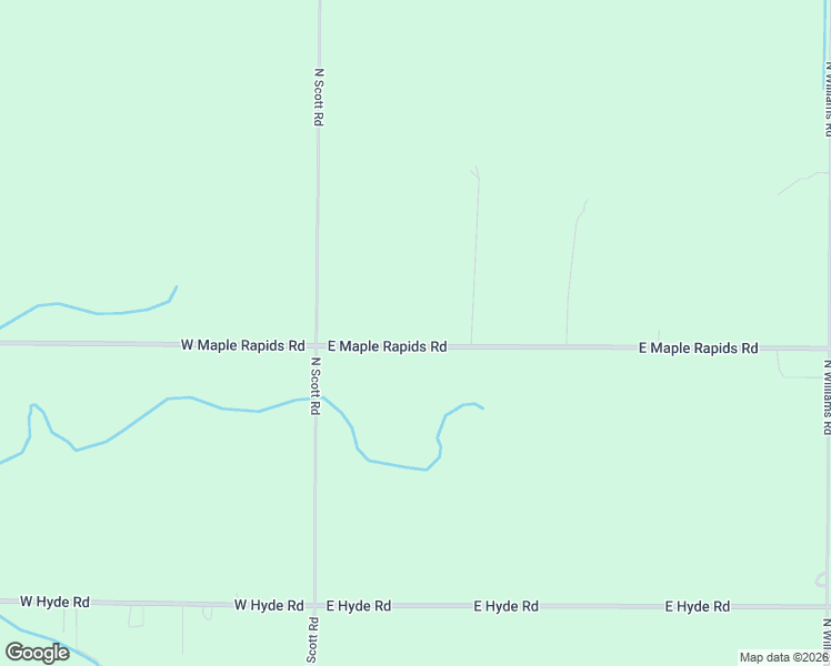 map of restaurants, bars, coffee shops, grocery stores, and more near 1189 East Maple Rapids Road in Saint Johns