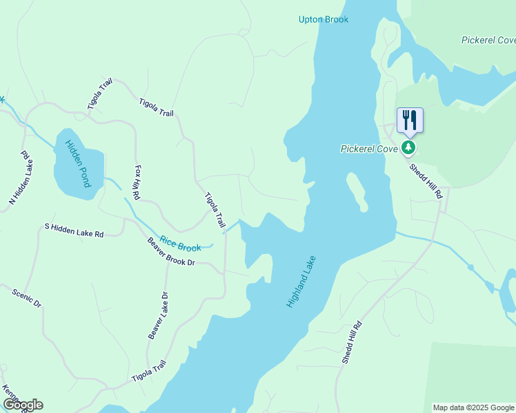 map of restaurants, bars, coffee shops, grocery stores, and more near 70 Nichols Drive in Stoddard