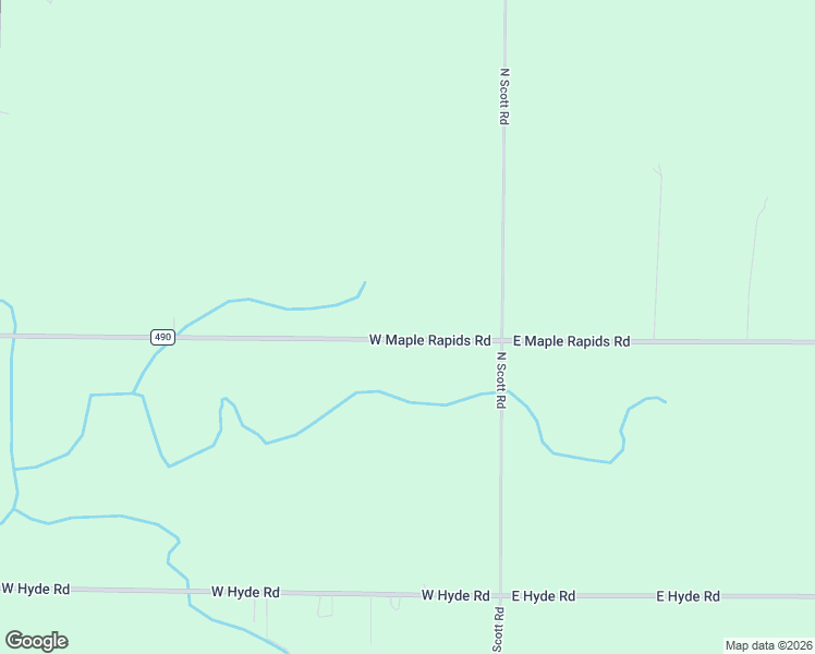 map of restaurants, bars, coffee shops, grocery stores, and more near 1094 West Maple Rapids Road in Saint Johns