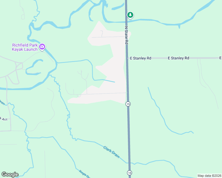 map of restaurants, bars, coffee shops, grocery stores, and more near 9451 Hubbard Road in Davison