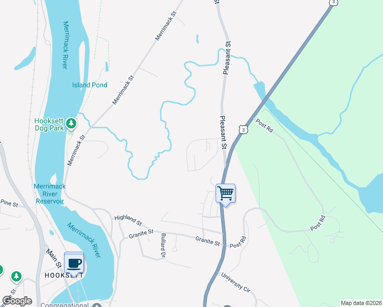 map of restaurants, bars, coffee shops, grocery stores, and more near 59 Pleasant Street in Suncook