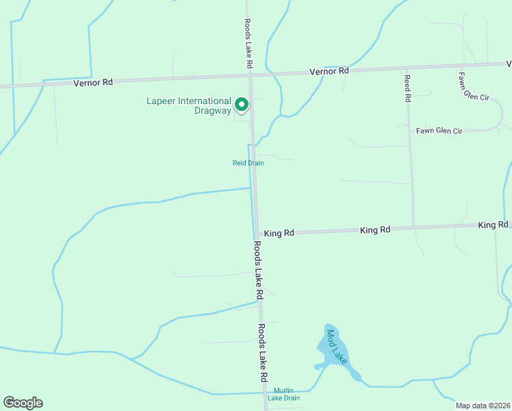 map of restaurants, bars, coffee shops, grocery stores, and more near 2547 Roods Lake Road in Lapeer