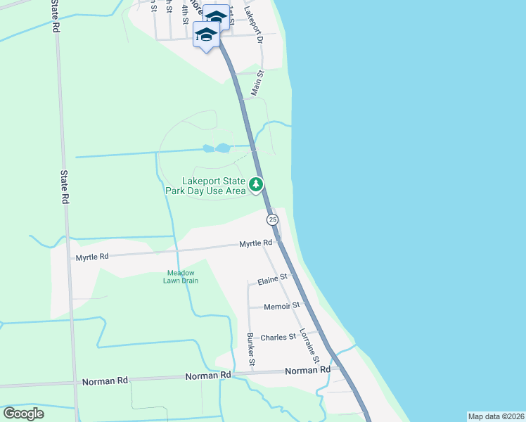 map of restaurants, bars, coffee shops, grocery stores, and more near 6727 Lakeshore Road in Lakeport