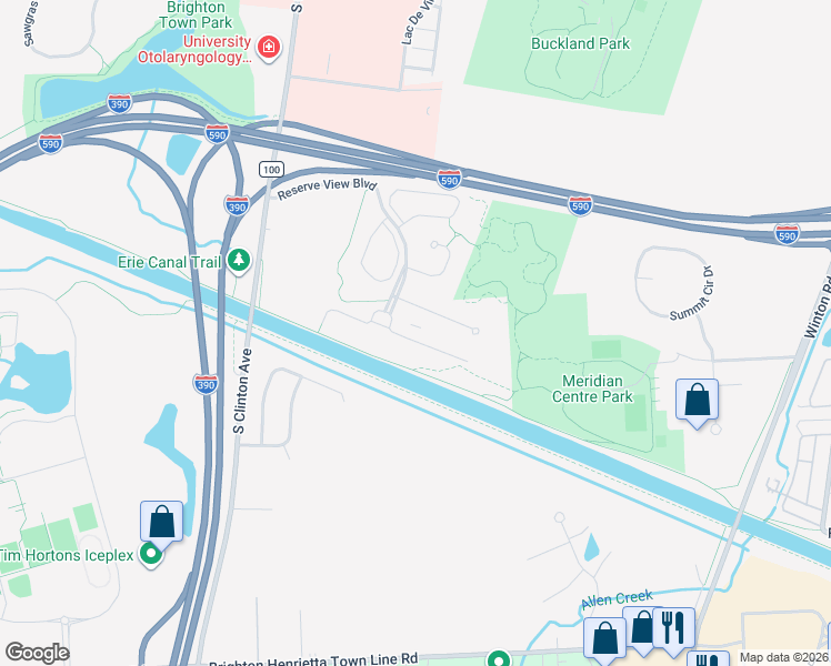 map of restaurants, bars, coffee shops, grocery stores, and more near 29 Watermark Landing East in Brighton