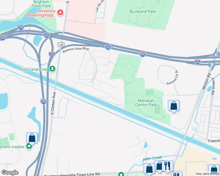 map of restaurants, bars, coffee shops, grocery stores, and more near 90 Pendleton Hill Road in Rochester