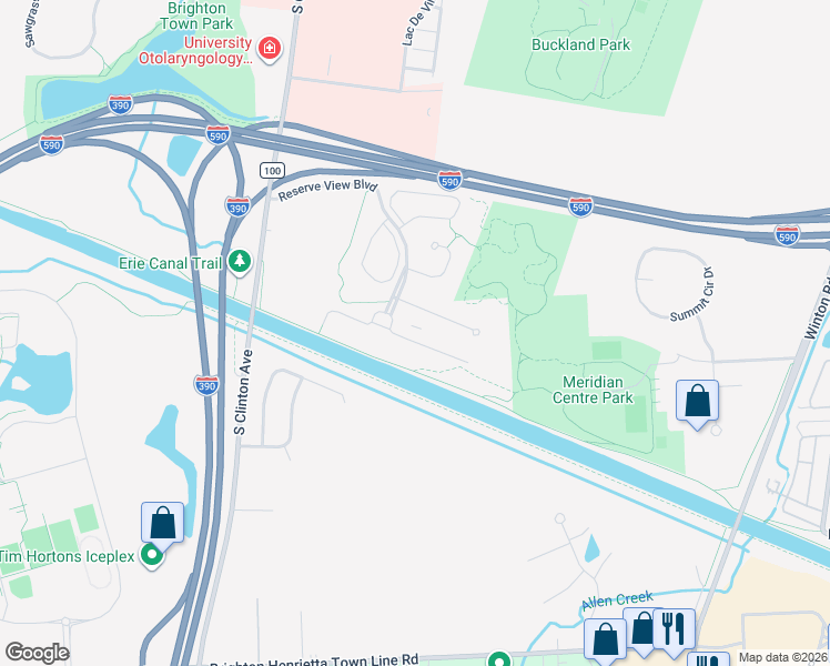 map of restaurants, bars, coffee shops, grocery stores, and more near 29 Watermark Landing East in Brighton