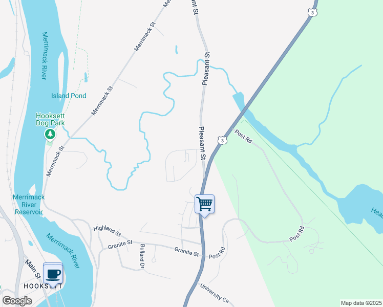 map of restaurants, bars, coffee shops, grocery stores, and more near 59 Pleasant Street in Suncook