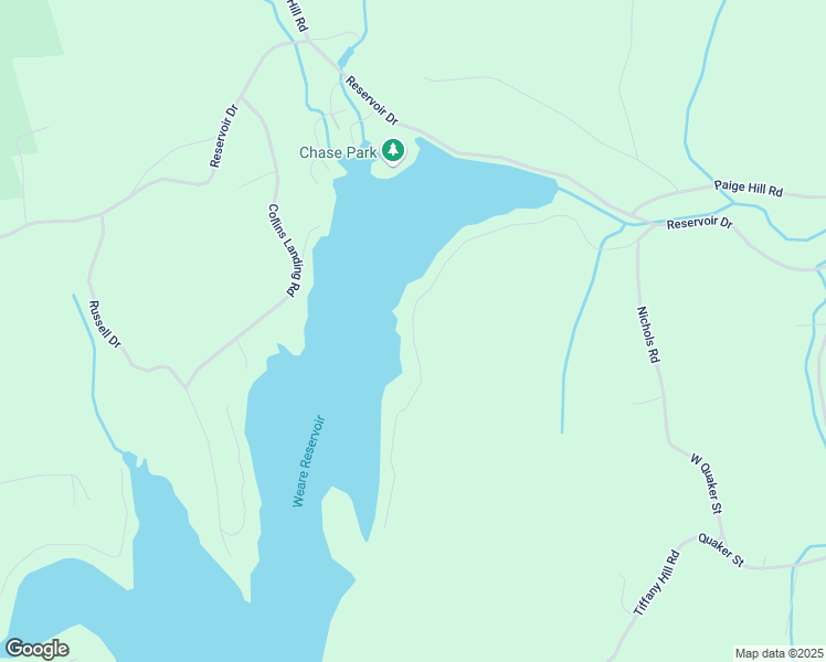 map of restaurants, bars, coffee shops, grocery stores, and more near 142 East Shore Drive in Weare