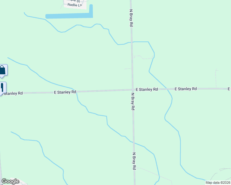map of restaurants, bars, coffee shops, grocery stores, and more near 2459 East Stanley Road in Mount Morris