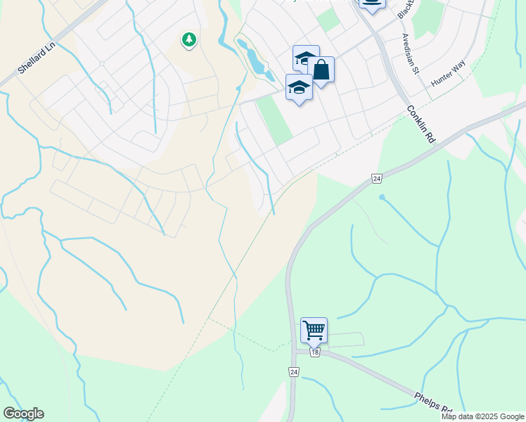 map of restaurants, bars, coffee shops, grocery stores, and more near 41 Wilmot Road in Brantford