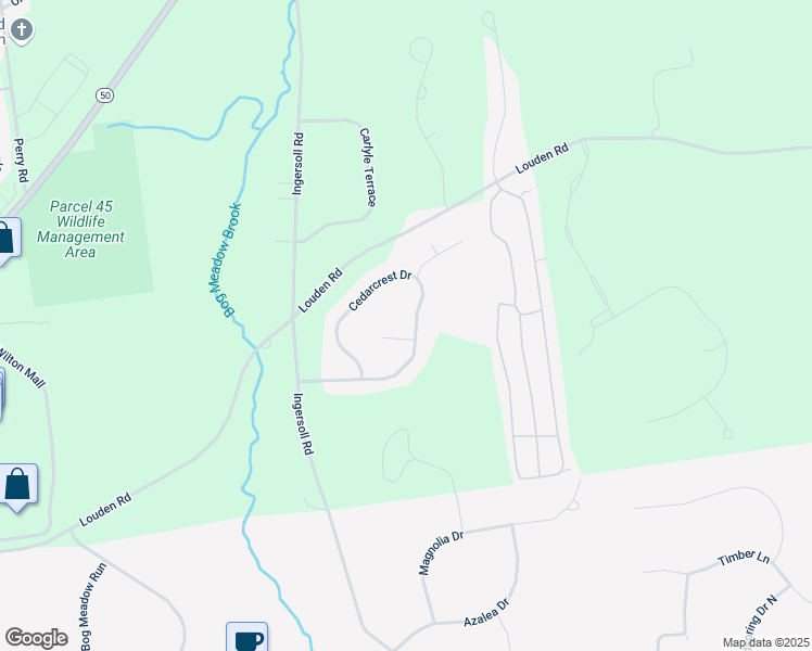 map of restaurants, bars, coffee shops, grocery stores, and more near 13 Cedarcrest Drive in Saratoga Springs