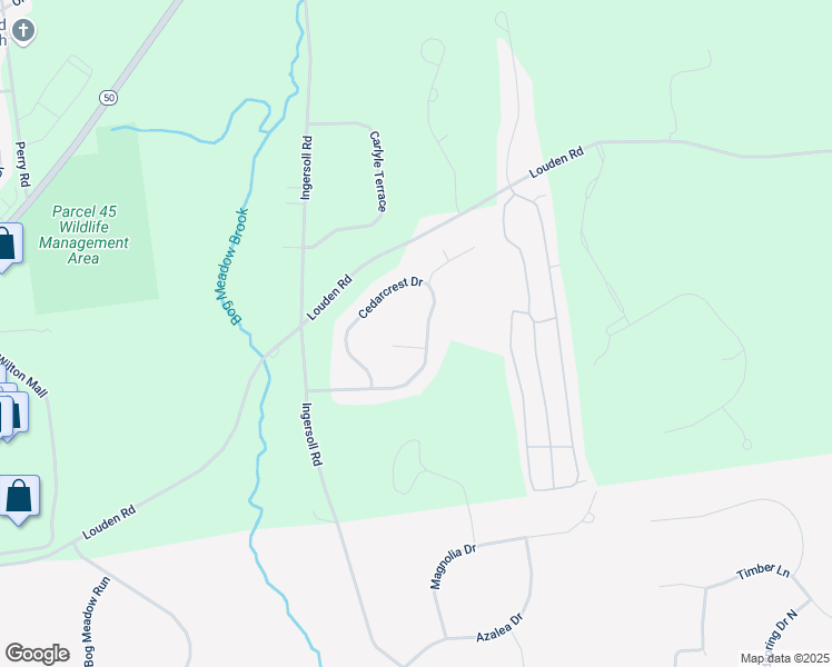 map of restaurants, bars, coffee shops, grocery stores, and more near 13 Cedarcrest Drive in Saratoga Springs