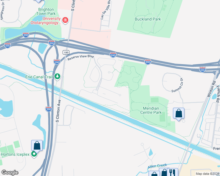 map of restaurants, bars, coffee shops, grocery stores, and more near 35 Pendleton Hill Road in Rochester