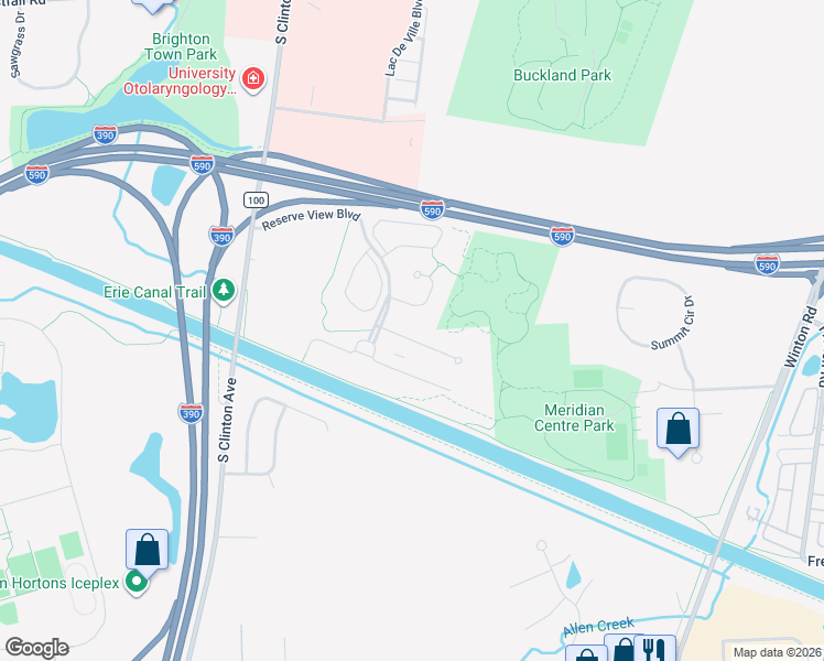 map of restaurants, bars, coffee shops, grocery stores, and more near 35 Pendleton Hill in Rochester