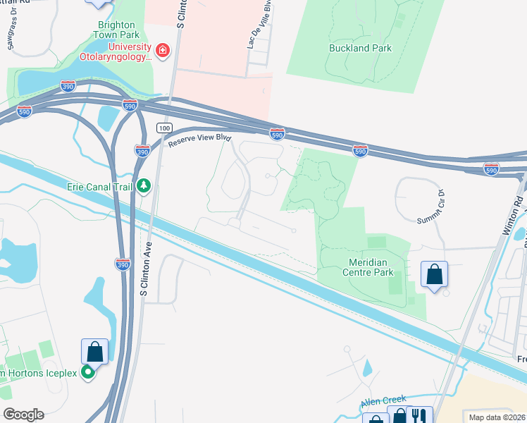 map of restaurants, bars, coffee shops, grocery stores, and more near 35 Pendleton Hill in Rochester