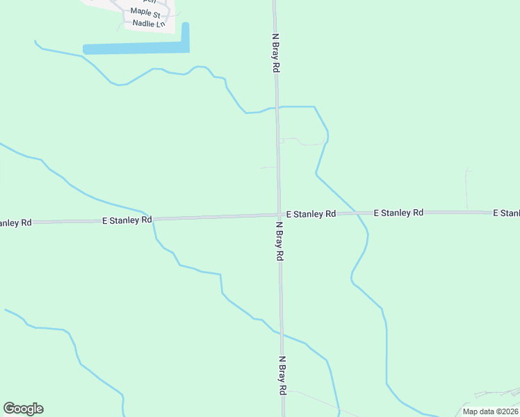 map of restaurants, bars, coffee shops, grocery stores, and more near 2499 East Stanley Road in Mount Morris