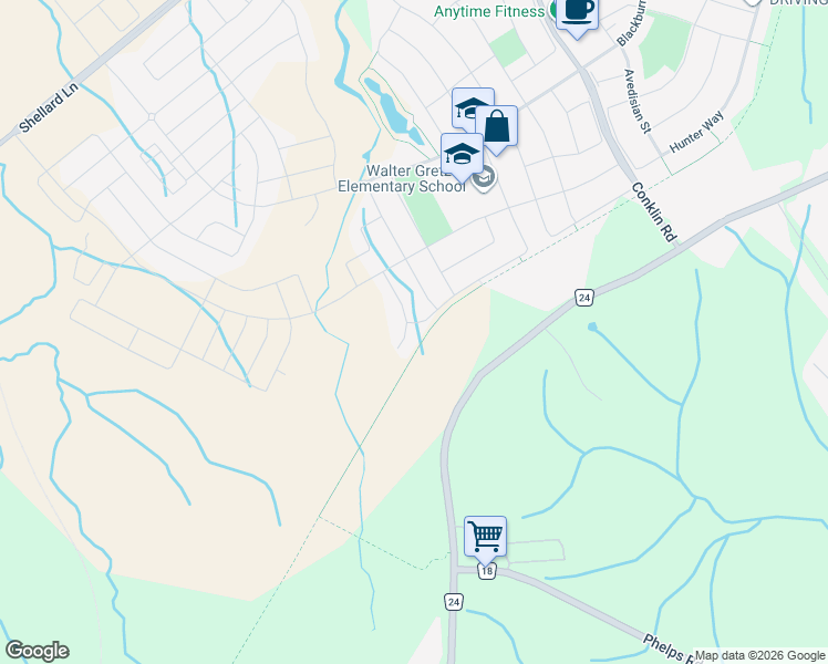map of restaurants, bars, coffee shops, grocery stores, and more near 41 Wilmot Road in Brantford