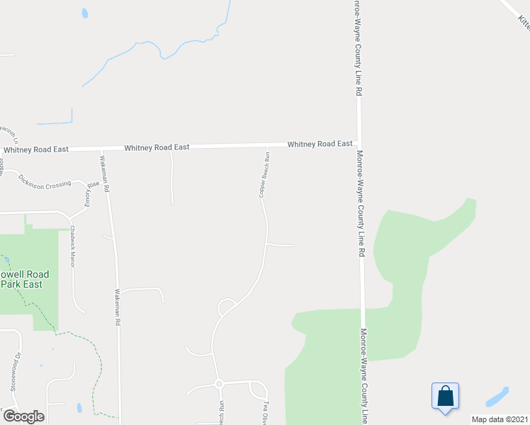 map of restaurants, bars, coffee shops, grocery stores, and more near 97 Copper Beech Run in Fairport