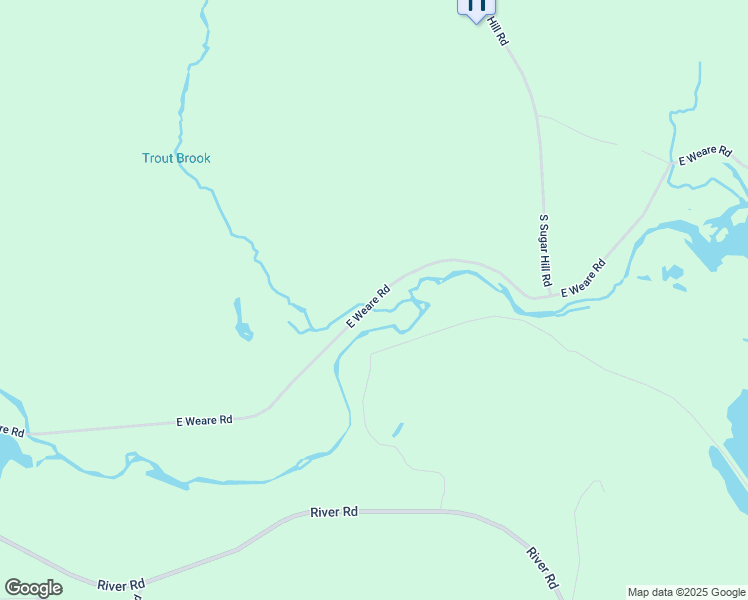 map of restaurants, bars, coffee shops, grocery stores, and more near East Weare Road in Weare