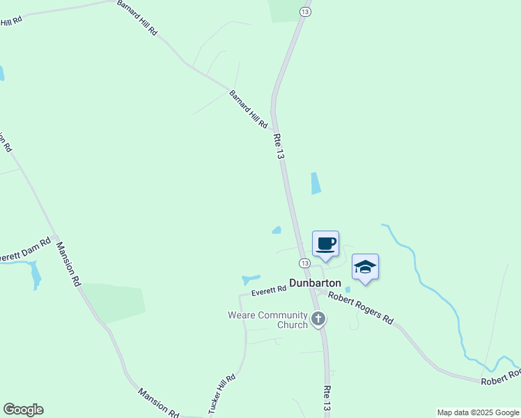 map of restaurants, bars, coffee shops, grocery stores, and more near 22 Stark Highway North in Dunbarton