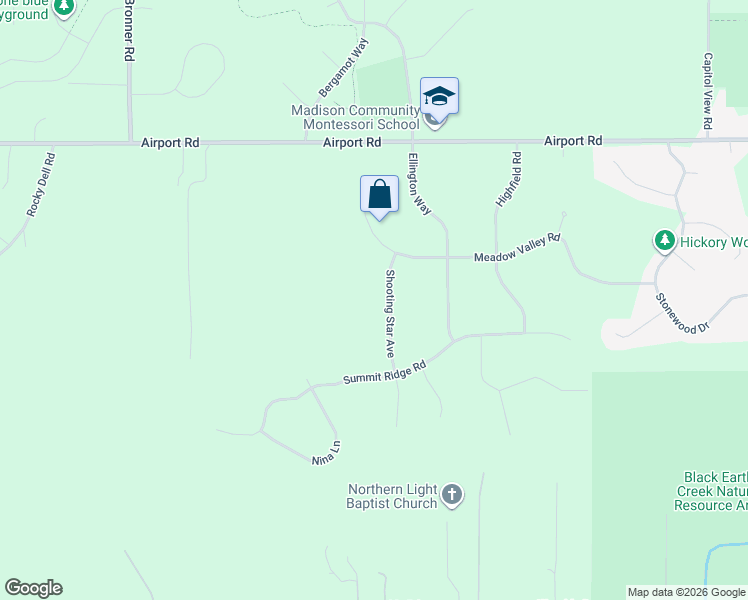 map of restaurants, bars, coffee shops, grocery stores, and more near 4523 Shooting Star Avenue in Middleton