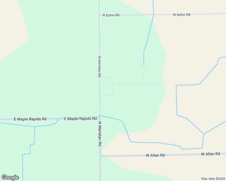 map of restaurants, bars, coffee shops, grocery stores, and more near 7296-7892 North Meridian Road in Elsie