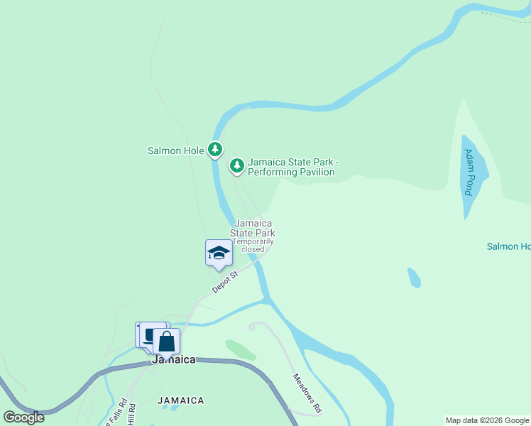 map of restaurants, bars, coffee shops, grocery stores, and more near 568 Depot Street in Jamaica