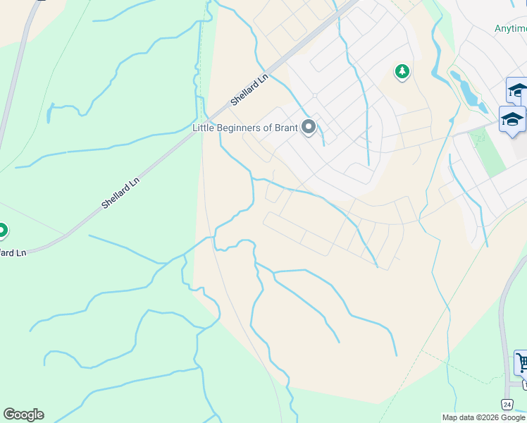 map of restaurants, bars, coffee shops, grocery stores, and more near in Brantford