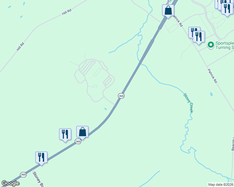 map of restaurants, bars, coffee shops, grocery stores, and more near 5079 New York 365 in Verona