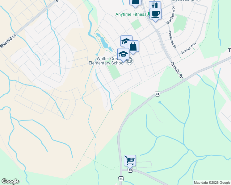 map of restaurants, bars, coffee shops, grocery stores, and more near 59 Cheevers Road in Brantford