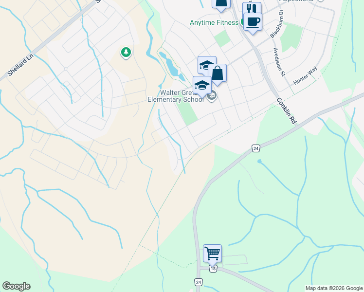 map of restaurants, bars, coffee shops, grocery stores, and more near 59 Cheevers Road in Brantford