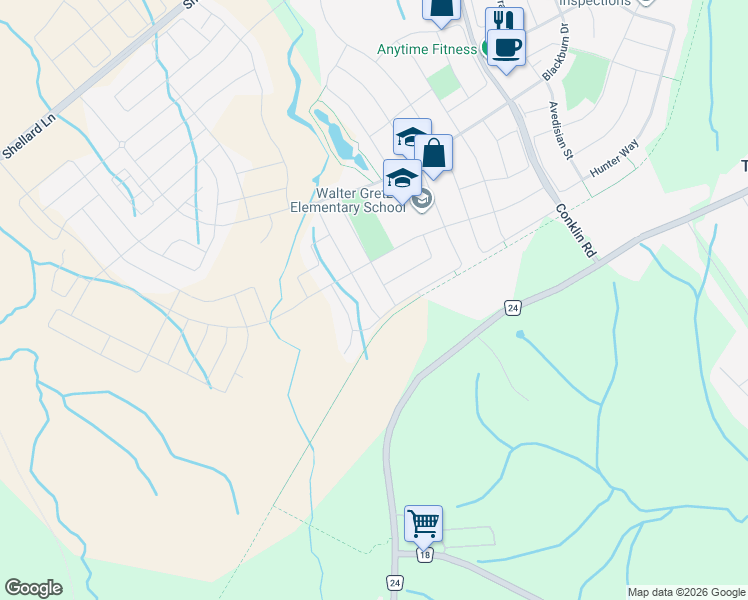 map of restaurants, bars, coffee shops, grocery stores, and more near 59 Cheevers Road in Brantford