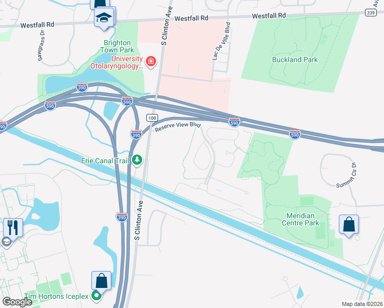 map of restaurants, bars, coffee shops, grocery stores, and more near 210 Cos Grande Heights in Brighton