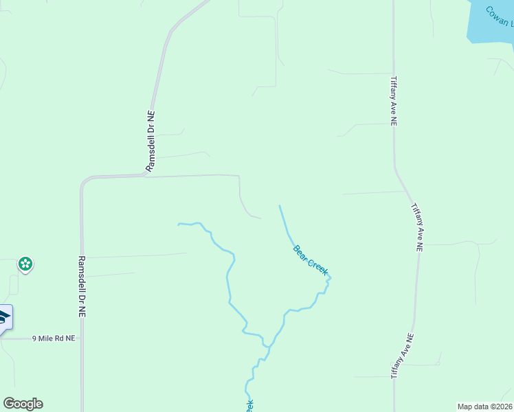 map of restaurants, bars, coffee shops, grocery stores, and more near 8239 Ritz Pine Drive Northeast in Rockford