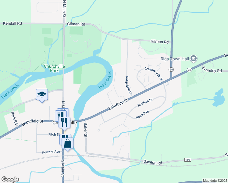 map of restaurants, bars, coffee shops, grocery stores, and more near 1 Willowbank Drive in Riga