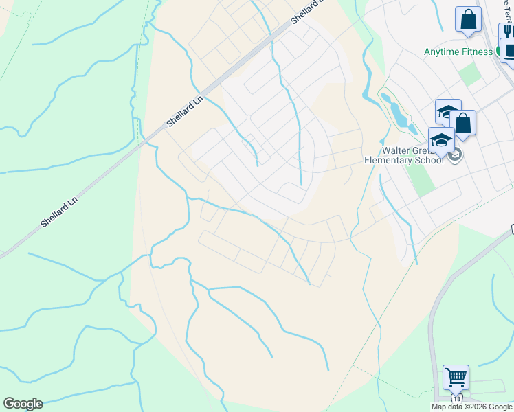 map of restaurants, bars, coffee shops, grocery stores, and more near 591 Shellard Lane in Brantford