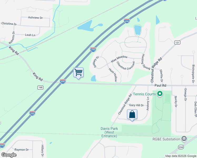 map of restaurants, bars, coffee shops, grocery stores, and more near 14 Sothery Place in Rochester