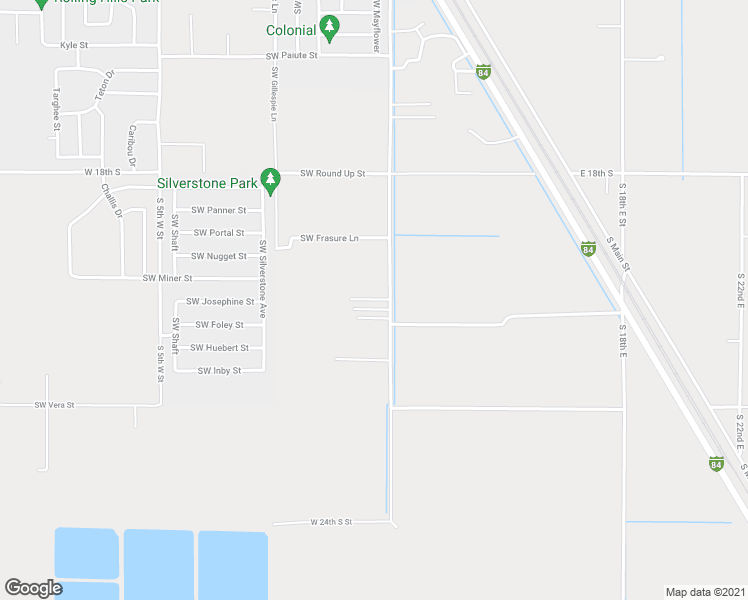 map of restaurants, bars, coffee shops, grocery stores, and more near 103 Southwest Cutler Circle in Mountain Home