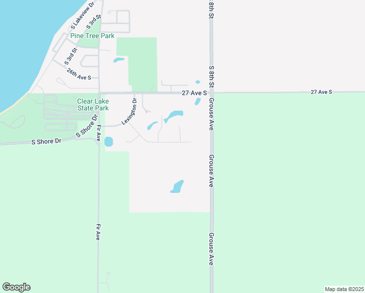 map of restaurants, bars, coffee shops, grocery stores, and more near 509 Bedford Street in Clear Lake