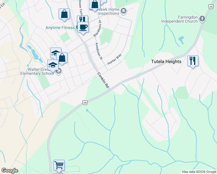 map of restaurants, bars, coffee shops, grocery stores, and more near in Brant