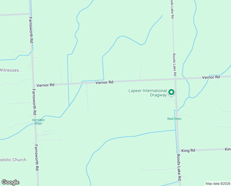 map of restaurants, bars, coffee shops, grocery stores, and more near 1592 Vernor Road in Lapeer