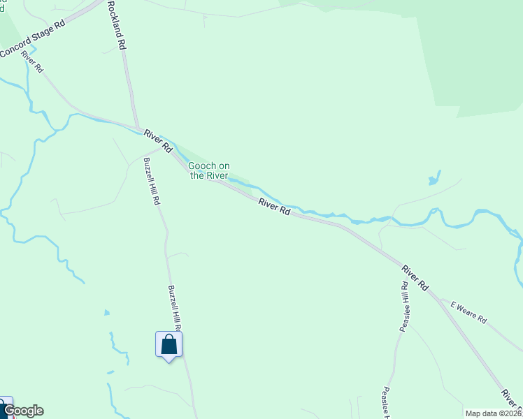 map of restaurants, bars, coffee shops, grocery stores, and more near 1591 River Road in Weare