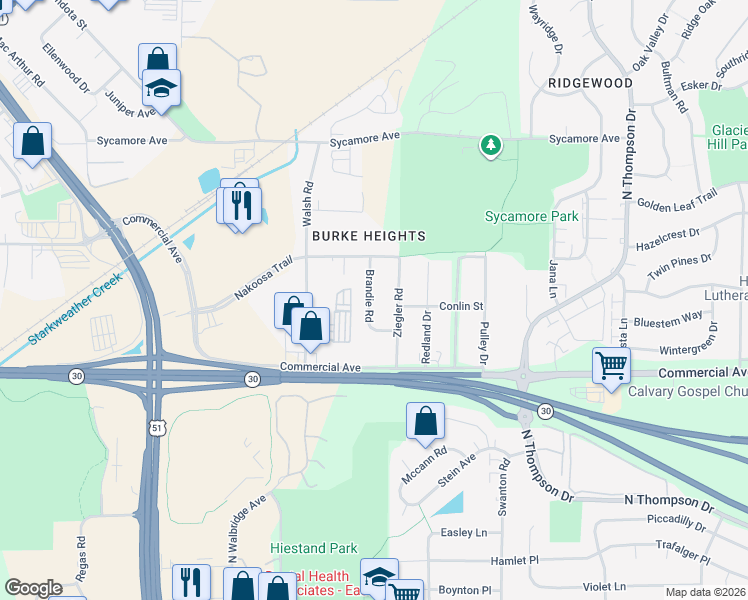map of restaurants, bars, coffee shops, grocery stores, and more near 803 Brandie Road in Madison