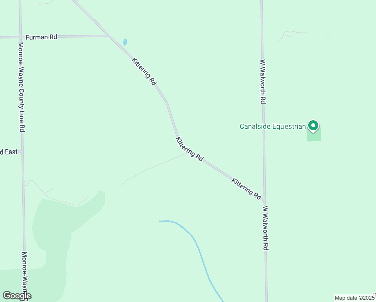 map of restaurants, bars, coffee shops, grocery stores, and more near 2843 Kittering Road in Macedon