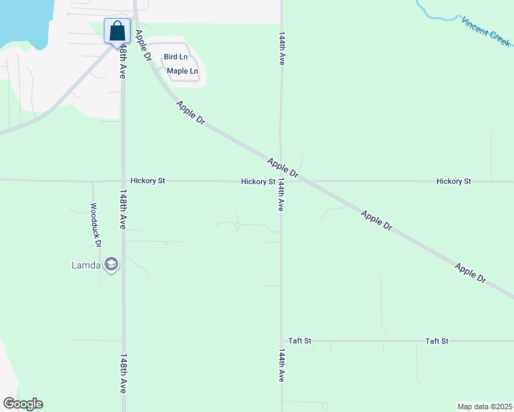 map of restaurants, bars, coffee shops, grocery stores, and more near 18743 144th Avenue in Spring Lake