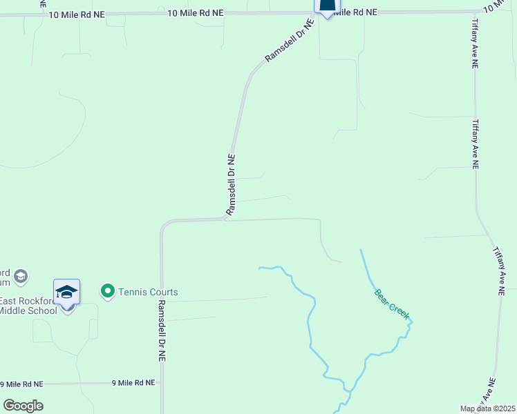 map of restaurants, bars, coffee shops, grocery stores, and more near 8080 Ritz Pine Drive Northeast in Rockford
