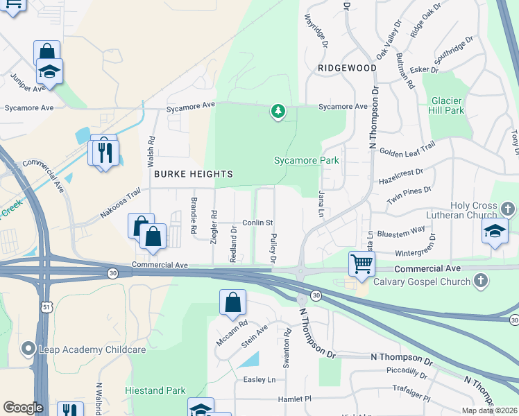 map of restaurants, bars, coffee shops, grocery stores, and more near 822 Pulley Drive in Madison