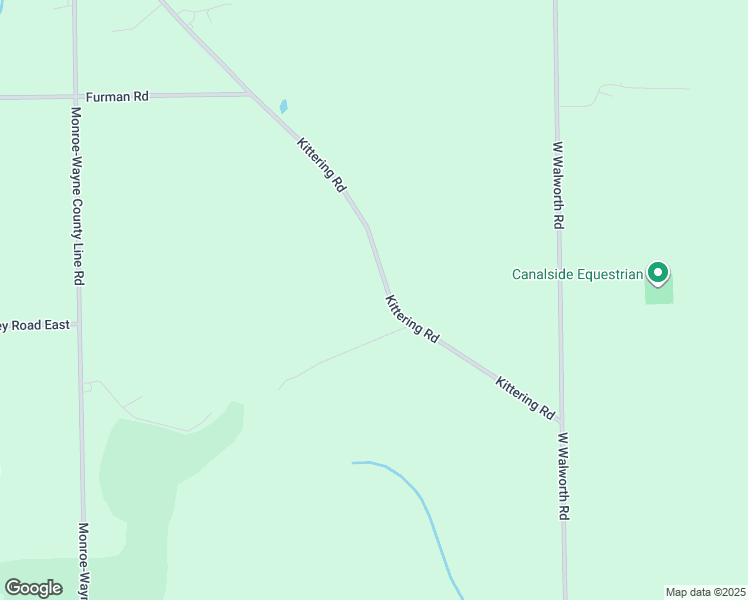 map of restaurants, bars, coffee shops, grocery stores, and more near 2889 Kittering Road in Macedon