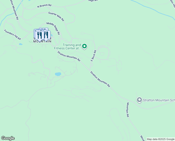 map of restaurants, bars, coffee shops, grocery stores, and more near 858 Stratton Mountain Road in Stratton